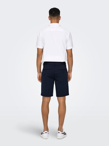 Regular Pantalon chino 'Mark' Only & Sons en bleu