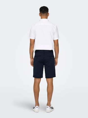 Only & Sons Regular Shorts 'Mark' in Blau