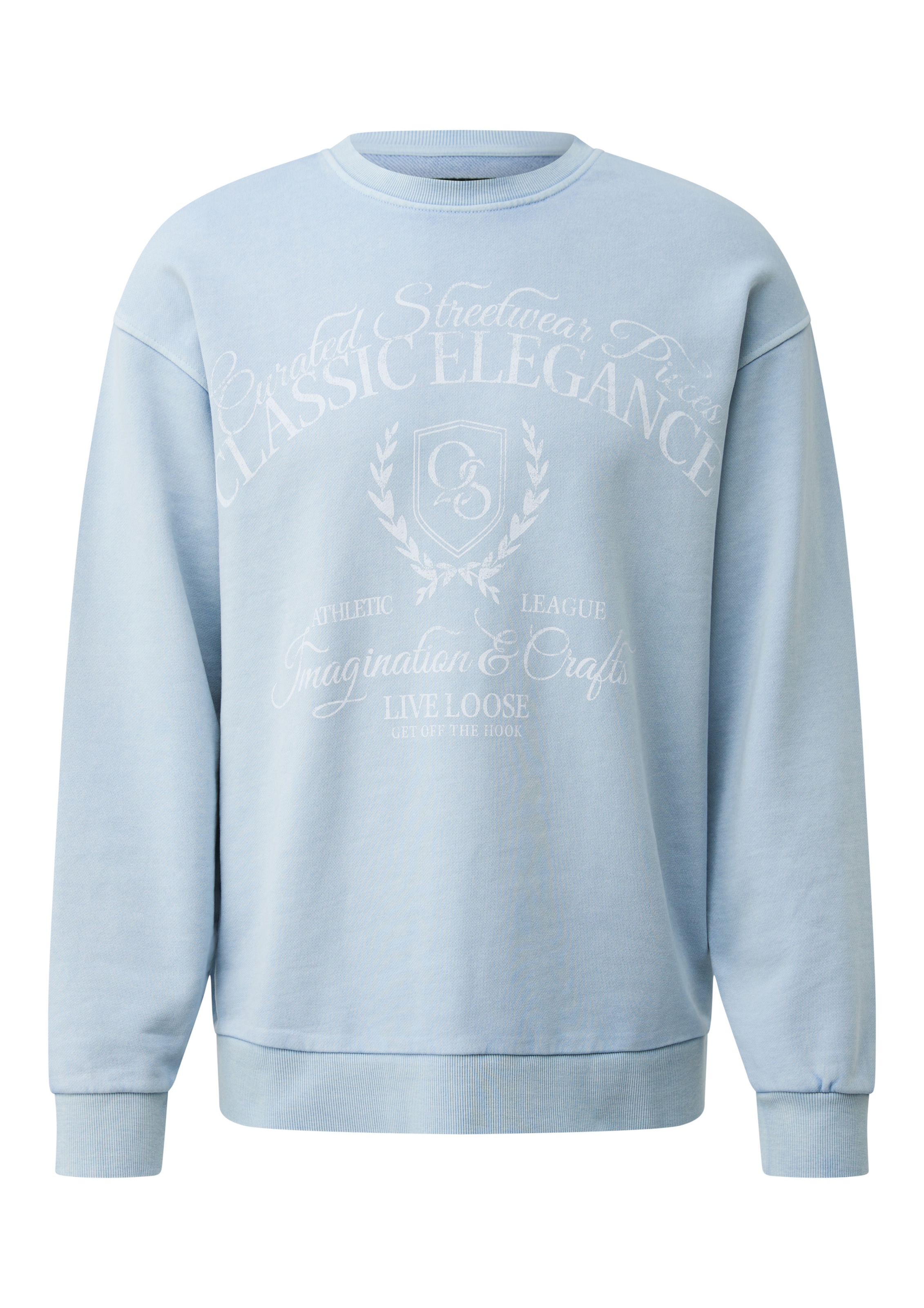 Sweat-shirt ' ' QS en bleu : devant