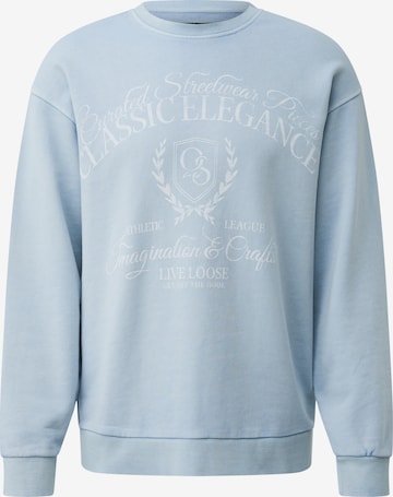 Sweat-shirt ' ' QS en bleu : devant