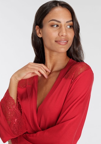 LASCANA Dressing Gown in Red