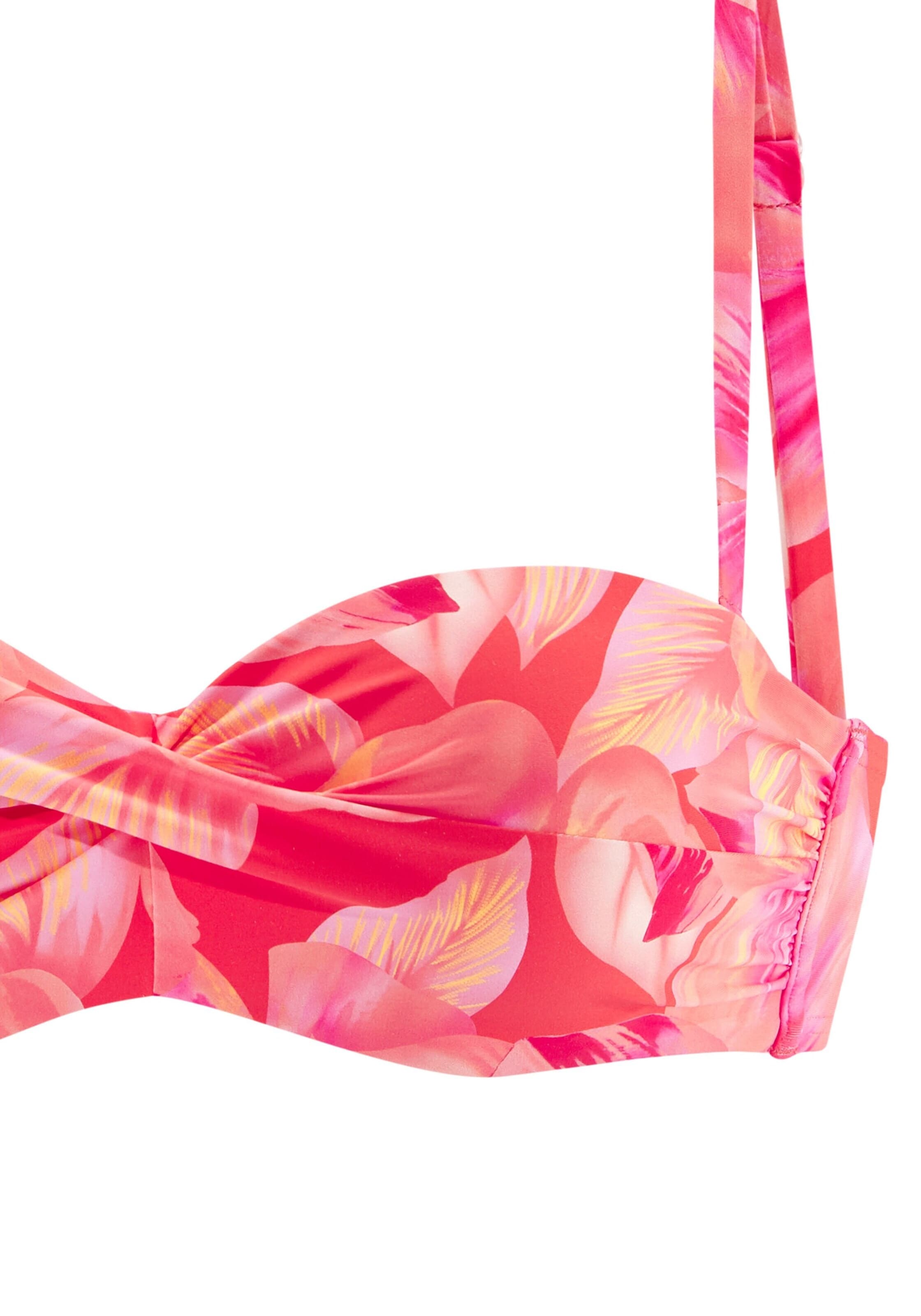 oranžinė s.Oliver Bandeau Bikinio viršutinė dalis