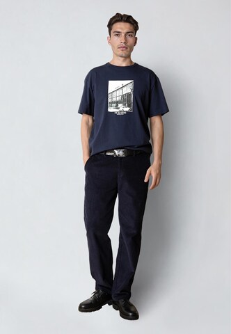 T-Shirt 'Old Docks' Clean Cut Copenhagen en bleu