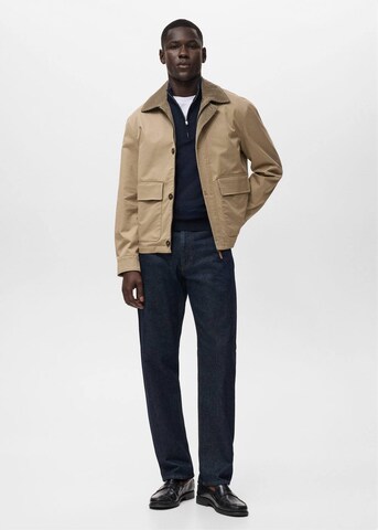 MANGO MAN Between-Season Jacket 'Mac' in Beige