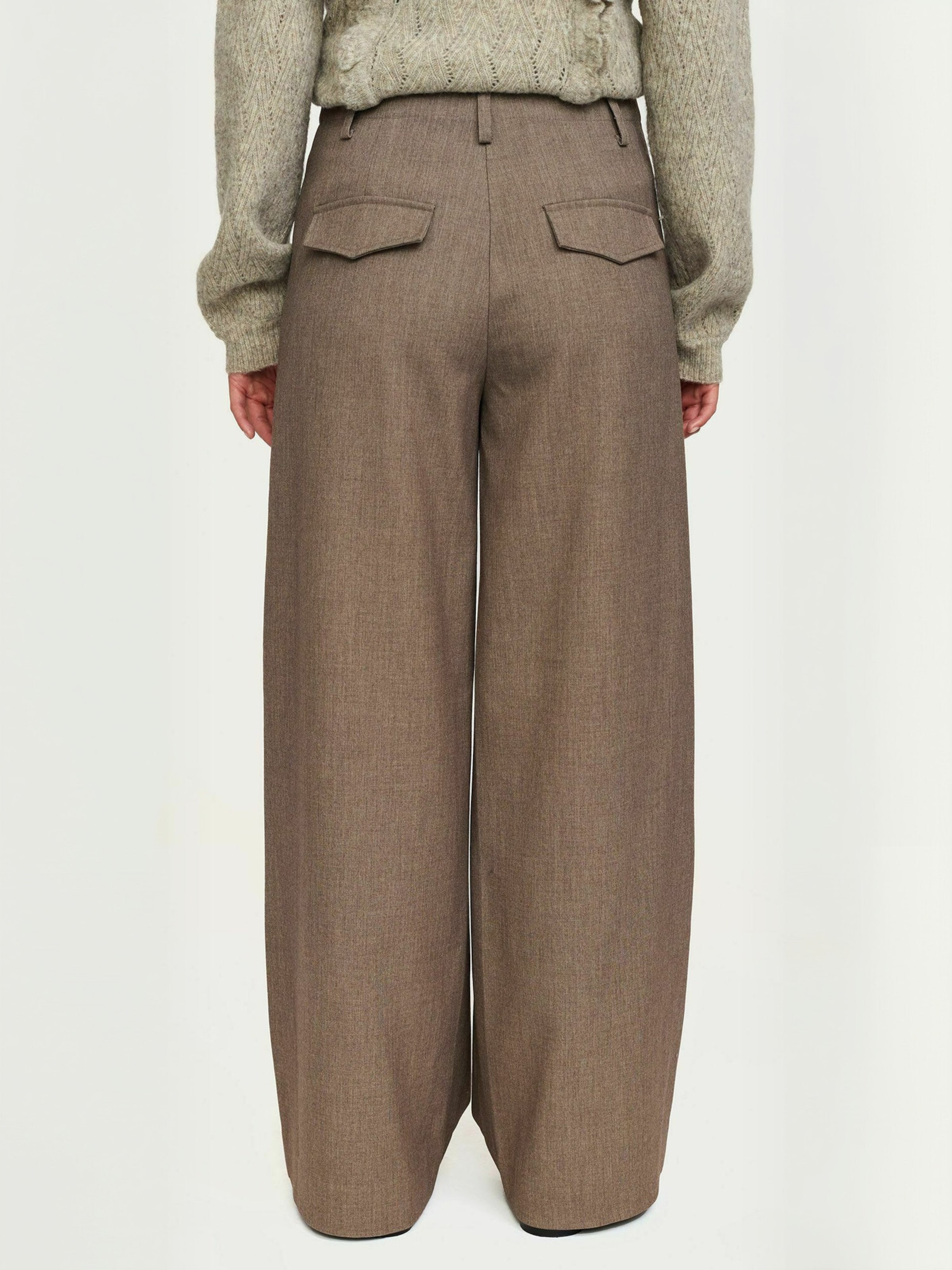 Soft Rebels Regular Trousers ' SRAubree ' in Silver: back