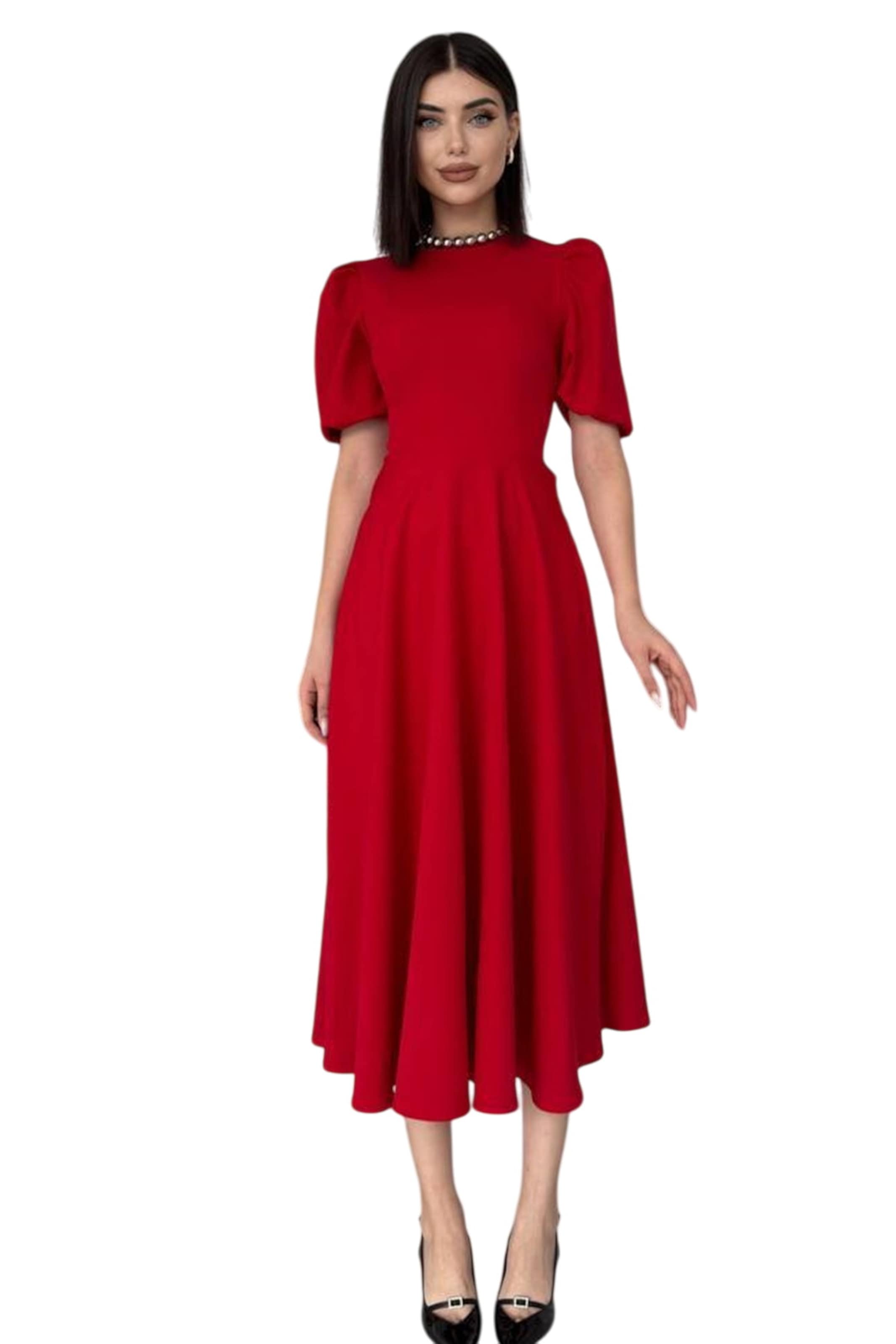 WOMAN VISION Kleid in Rot: Vorderseite
