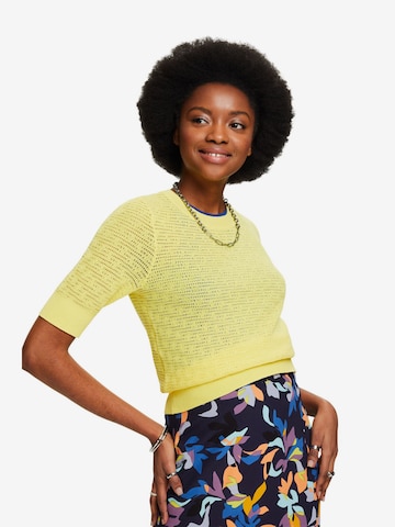 Pull-over ESPRIT en jaune : devant