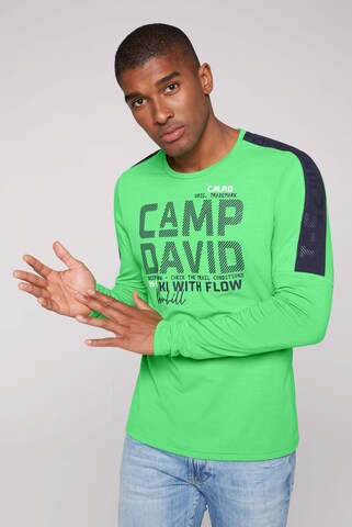 CAMP DAVID - Camiseta en verde