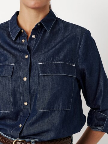 TONI Bluse in Blau