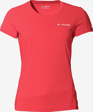 VAUDE Functioneel shirt 'Sveit' in Rood: voorkant