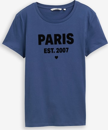 T-shirt TOM TAILOR DENIM en bleu : devant