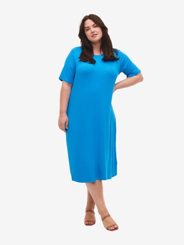 Zizzi Sukienka 'Carly' w kolorze niebieski: przód
