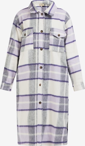 MYMO - Abrigo de entretiempo en lila: frente