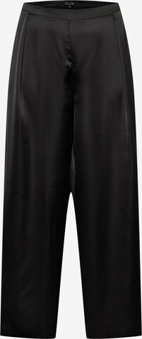 Dorothy Perkins Curve Wide leg Pleat-front trousers in Black: front