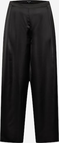 Dorothy Perkins Curve Pleat-Front Pants in Black: front
