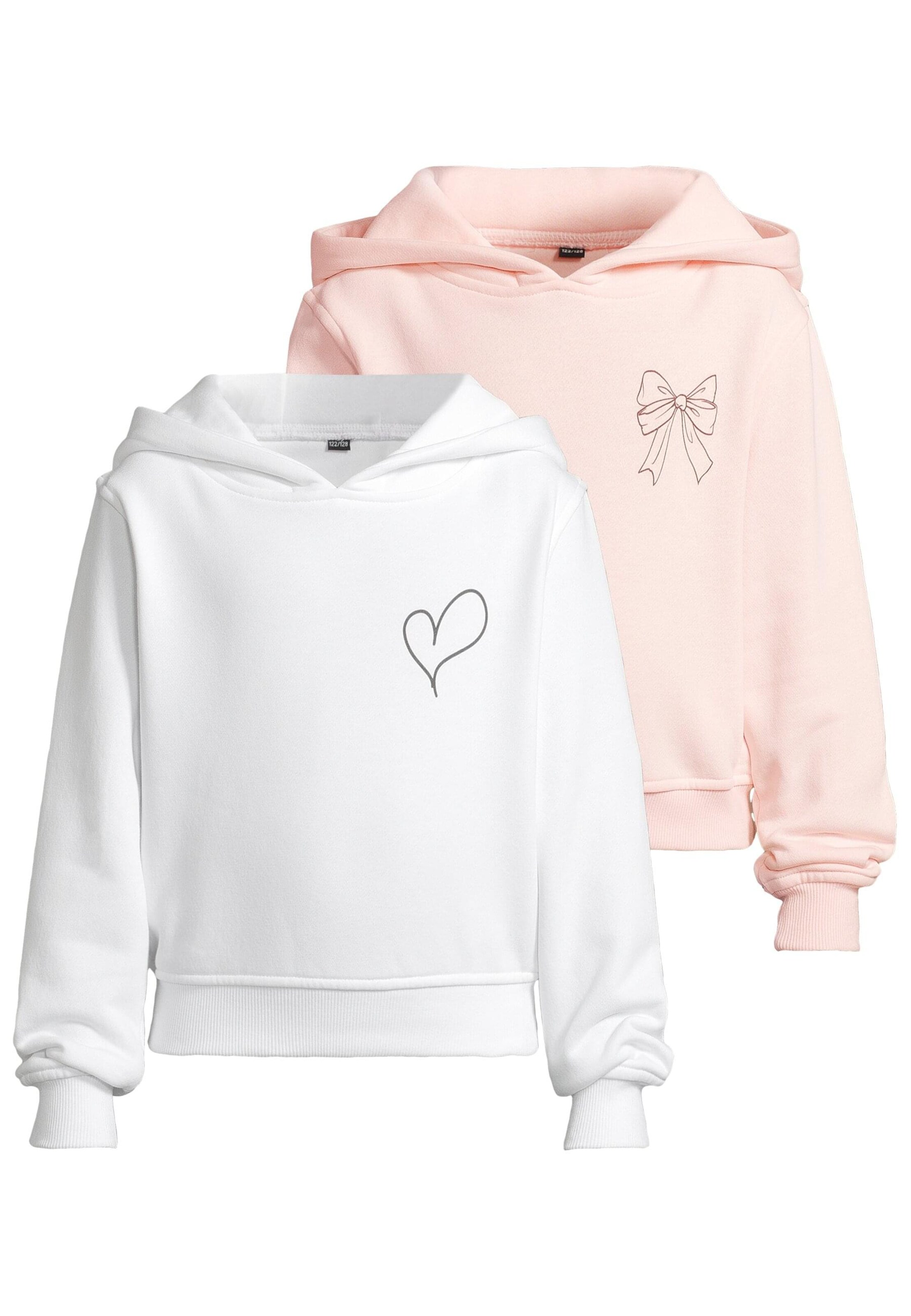 Urban Classics Mikina 'Heart & Bow' – mix barev: přední strana