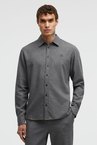 CMPD Slim Fit Hemd in Grau: Vorderseite