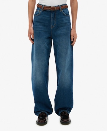 Superdry Wide leg Jeans in Blauw: voorkant