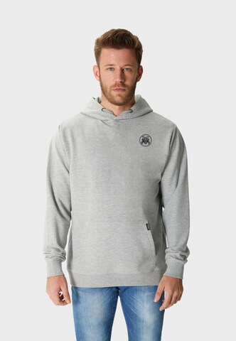 Oldskull Kapuzenpullover in Grau: Vorderseite