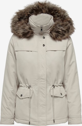 ONLY Winterparka in Beige: voorkant