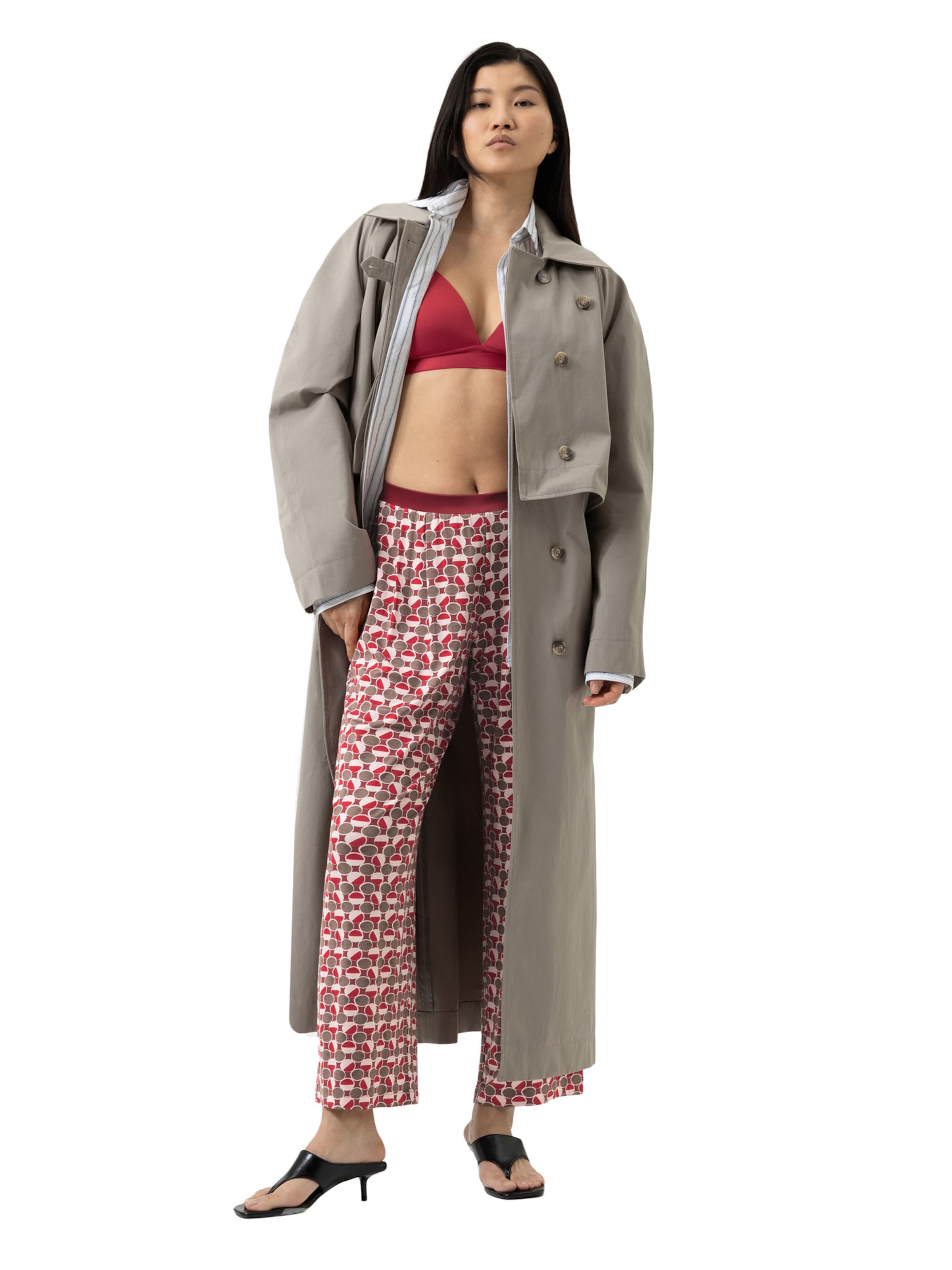 Mey Pyjamabroek 'Dot Obsessed' in Rood