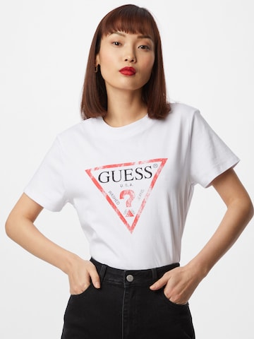 Maglietta 'Classic' di GUESS in bianco: frontale