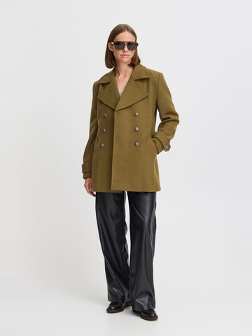 b.young Between-seasons coat 'Caline' in Green: front