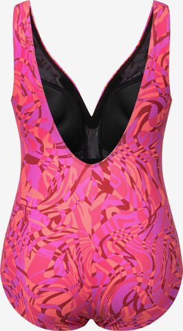 Ulla Popken T-shirt Swimsuit in Mixed colors