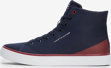 TOMMY HILFIGER High-Top Sneakers in Blue: front