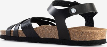 Bayton Sandalen met riem 'Denia' in Zwart