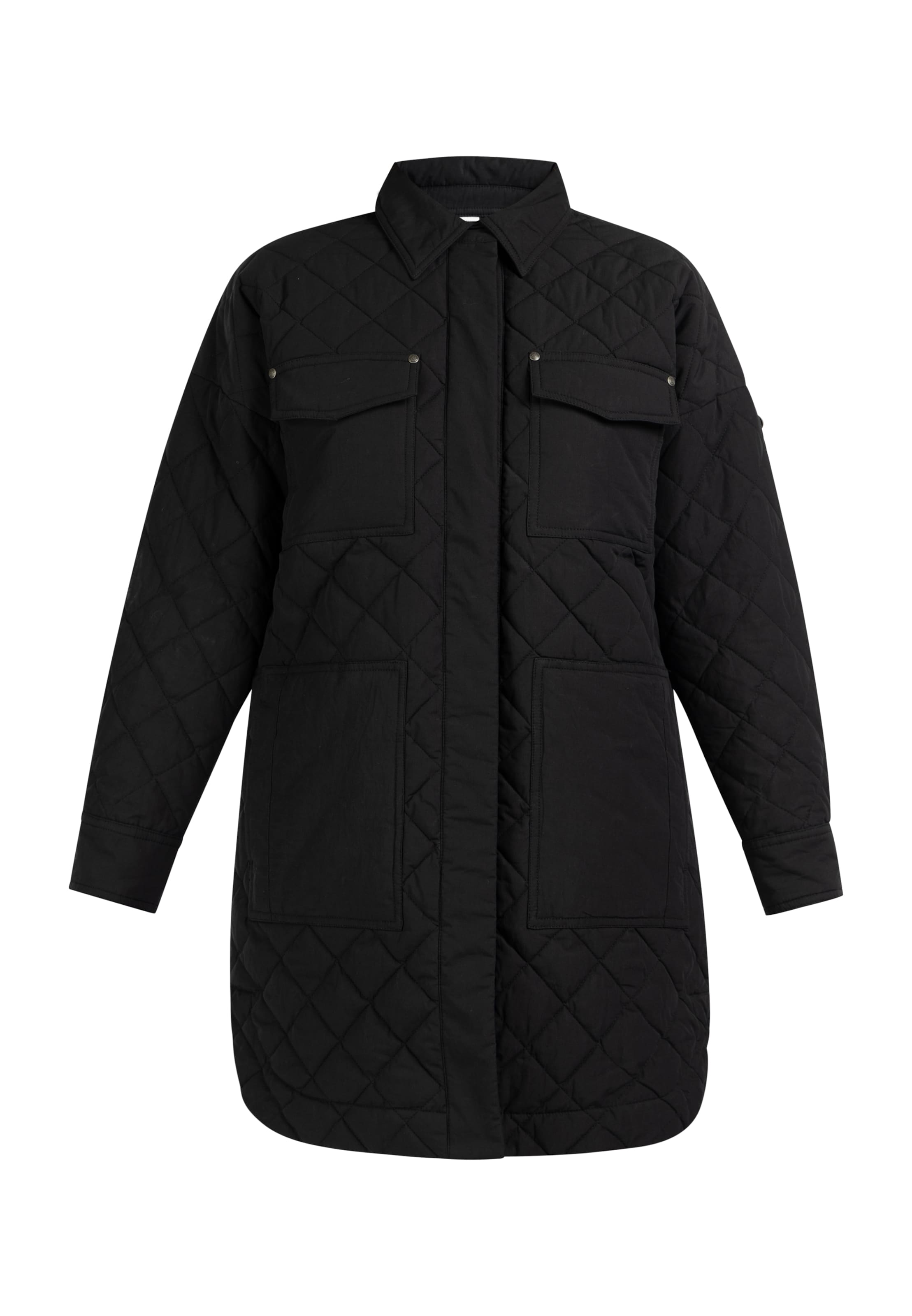 DreiMaster Vintage Φθινοπωρινό και ανοιξιάτικο μπουφάν σε μαύρο: μπροστά