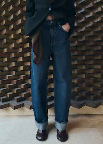 MANGO Loose fit Jeans 'Eugenie' in Blue: front