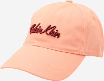Casquette Calvin Klein Jeans en orange : devant