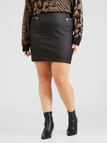 Jupe 'CLIZZ' Vero Moda Curve en noir : devant