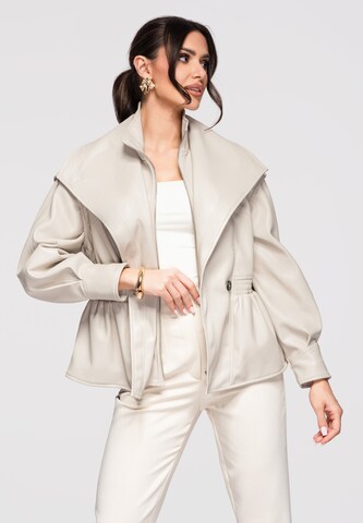 Ombre Tussenjas 'OW-JAFL-0121' in Beige: voorkant