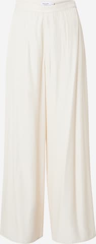 NA-KD Wide leg Pants in White: front