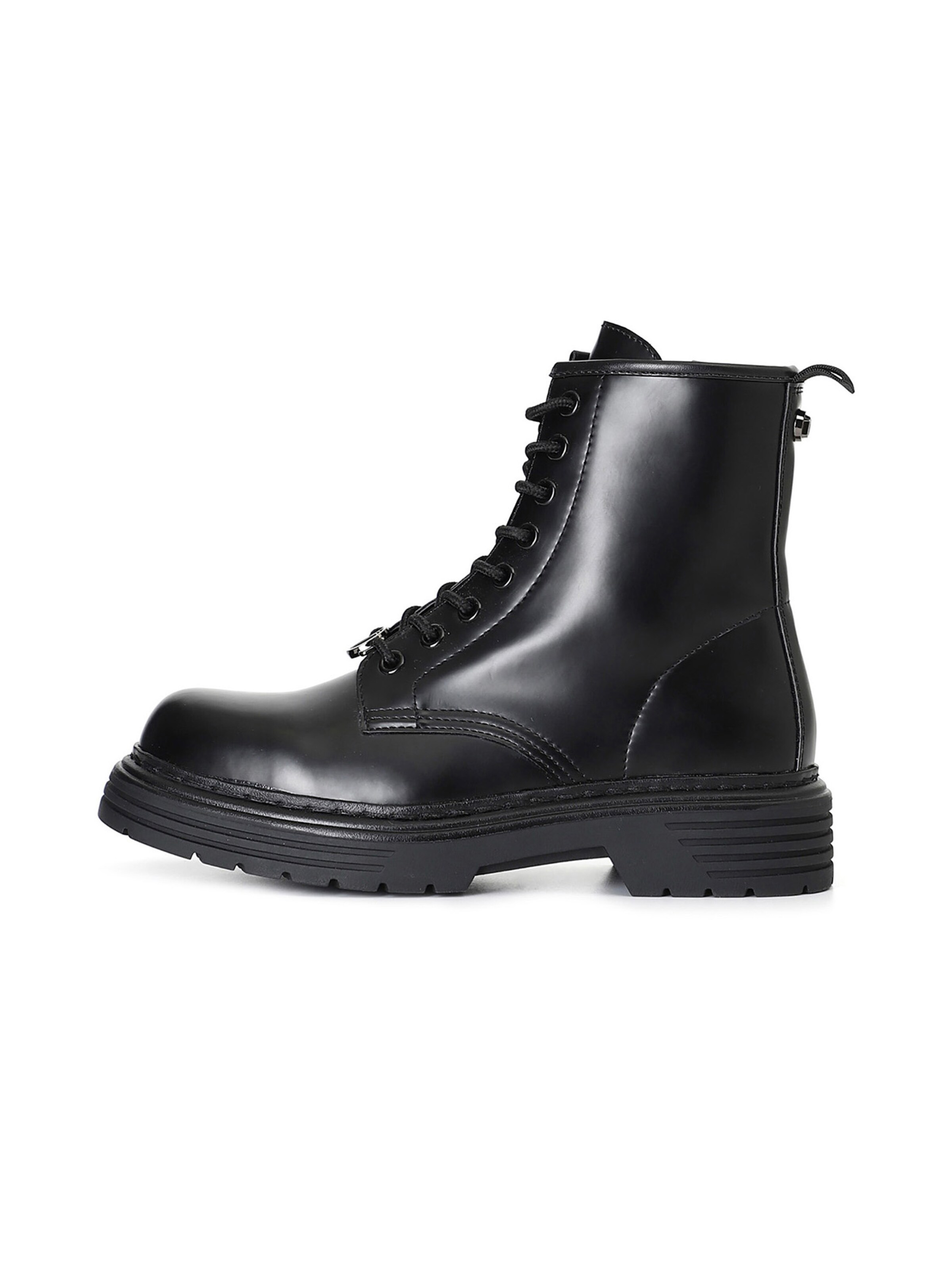 Stivaletto stringato di CAFè NOIR in nero: frontale