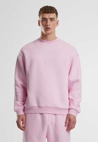 Sweat-shirt 'Fluffy' Urban Classics en rose : devant