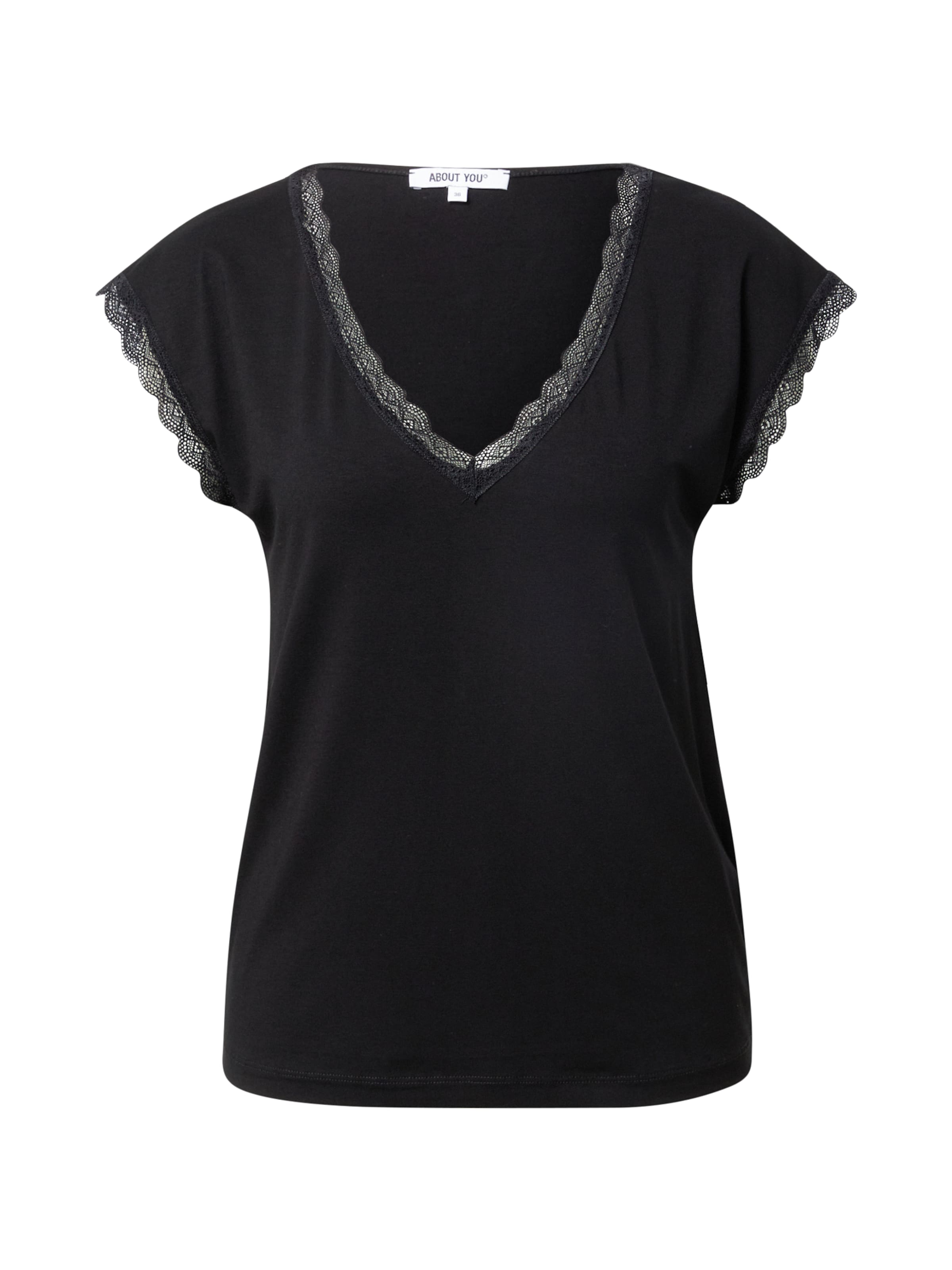 ABOUT YOU Shirt 'Therese ' in Schwarz: Vorderseite