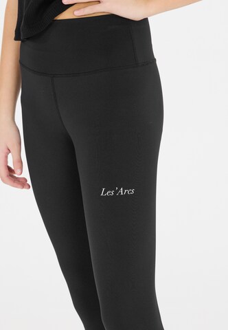 Les'Arcs Slimfit Tights 'Aderler' in Schwarz
