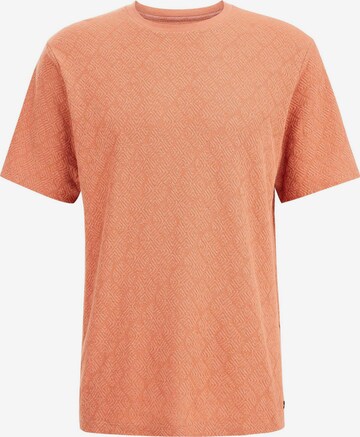 T-Shirt WE Fashion en orange : devant