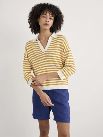 Seasalt Cornwall Pullover 'Gwynver' i gul: forside
