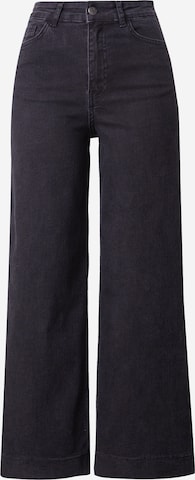 NÜMPH Wide Leg Farkut 'Nuparis' värissä musta: etupuoli