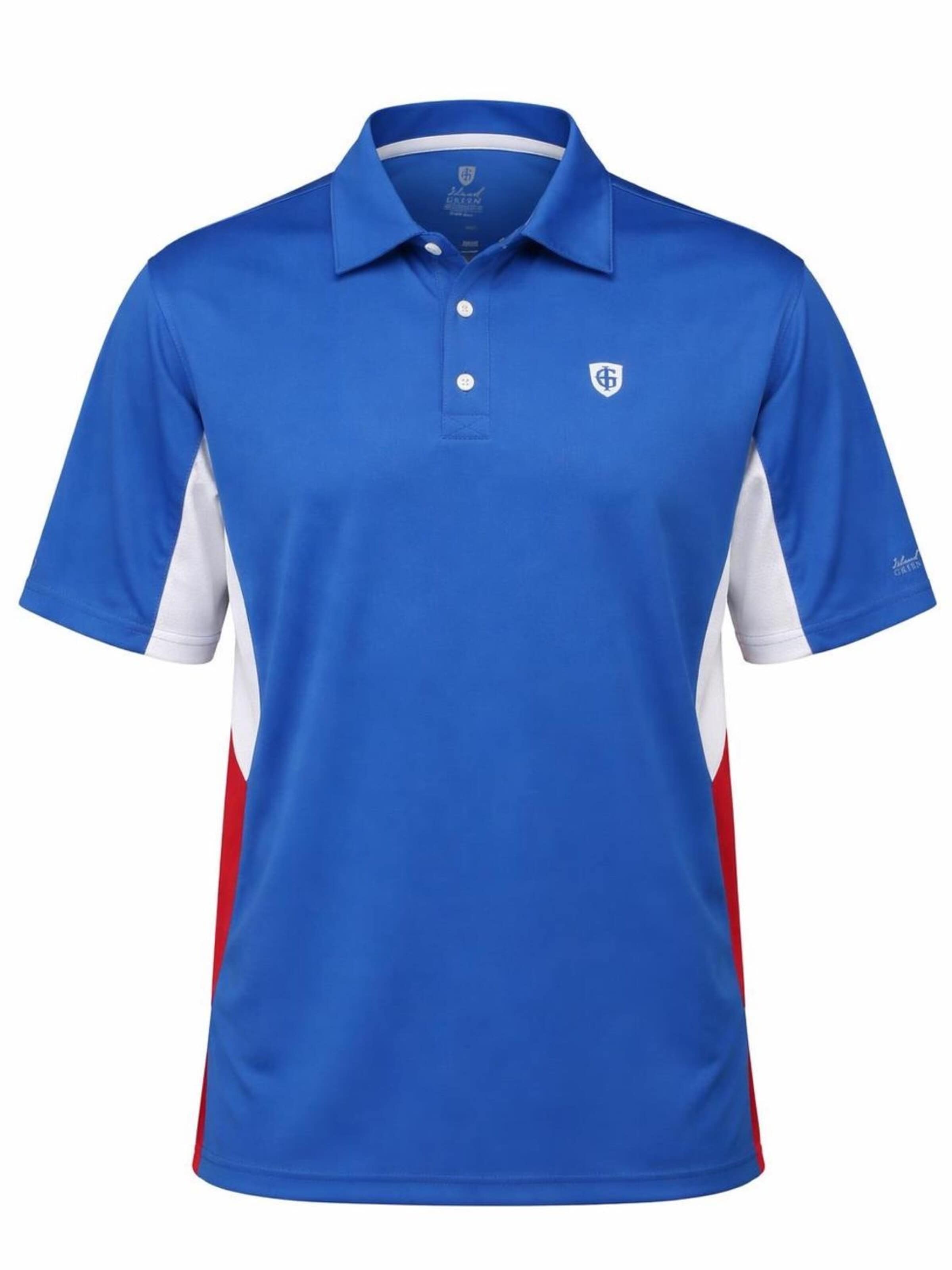 Cocain Underwear Regular fit Athletic Button Up Shirt 'Poloshirt' in Blue: front