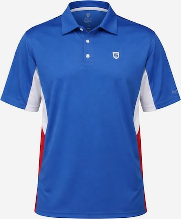 Cocain Underwear Regular fit Athletic Button Up Shirt 'Poloshirt' in Blue: front