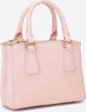 Borsa a mano di Diana&Co. in rosa: frontale