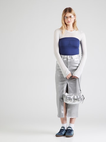 SECOND FEMALE Skirt 'Aspect' in Silver