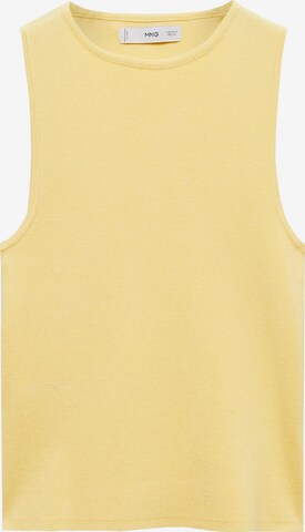 MANGO Knitted Top 'HERNAN' in Yellow: front