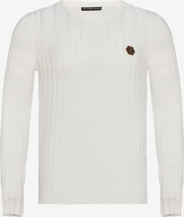 Redbridge Sweater 'Broken Arrow' in White: front