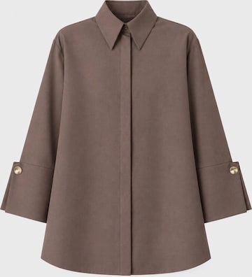 Touché Privé - Camiseta 'Poplin Shirt With Wide Cuff' en beige: frente